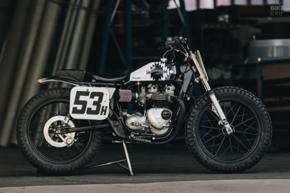 1967 Triumph T100R flat tracker by Hookie Co.