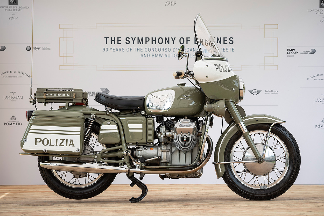 1968 Moto Guzzi V7 at the 2019 Concorso d'Eleganza