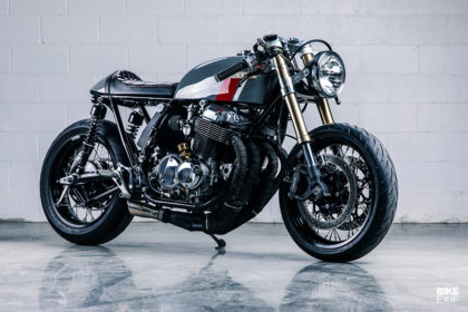 Sound decision: A 1975 Honda CB750 cafe racer built by a music producer