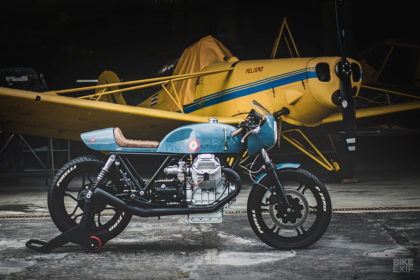 Ready For Take-Off: An aviation-styled Moto Guzzi Le Mans cafe racer from Costa Rica