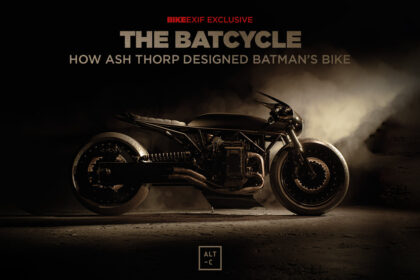 The Batman motorcycle design by Ash Thorp