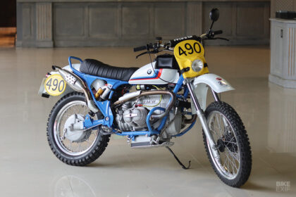 BMW enduro motorcycle: tribute to the ISDT racers