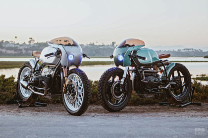 A pair of BMW R100 café racers from Upcycle Motor Garage