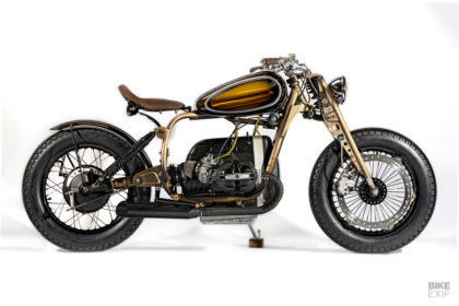 A bold and brassy BMW R75/6 bobber