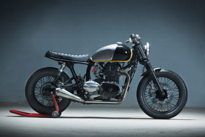 Showstopper: A Triumph Bonneville custom by Kiddo Motors.