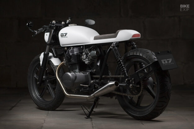 Honda CB450 café racer by Caffeine Customs