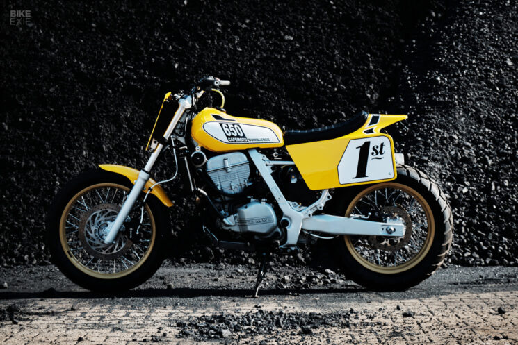 BMW F650 Funduro street tracker by Cafemoto