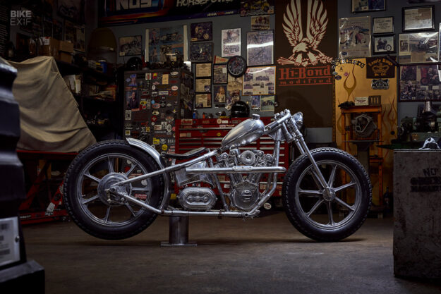 Custom electric motorcycle by Wannabe-Choppers