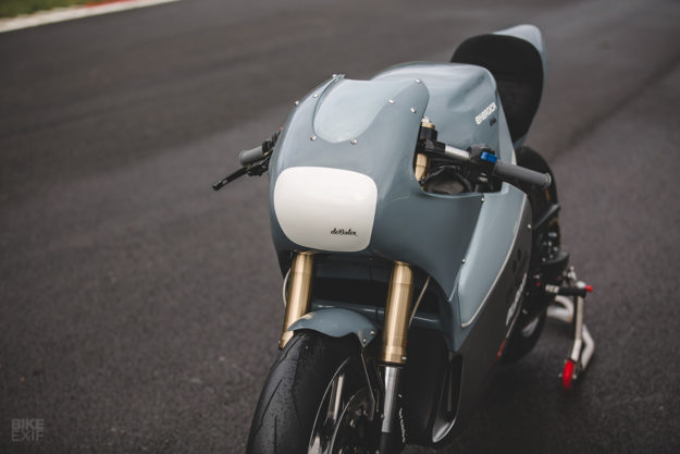 Custom Energica Eva electric motorcycle by deBolex Engineering