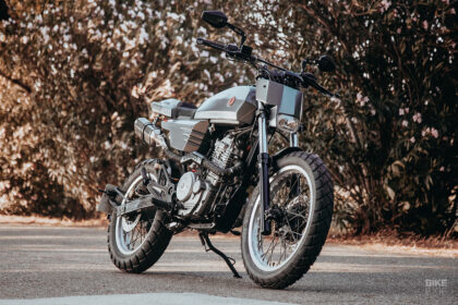 Custom Honda SLR 650 street tracker