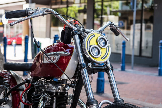 Custom Triumph TR6 with Matchless frame