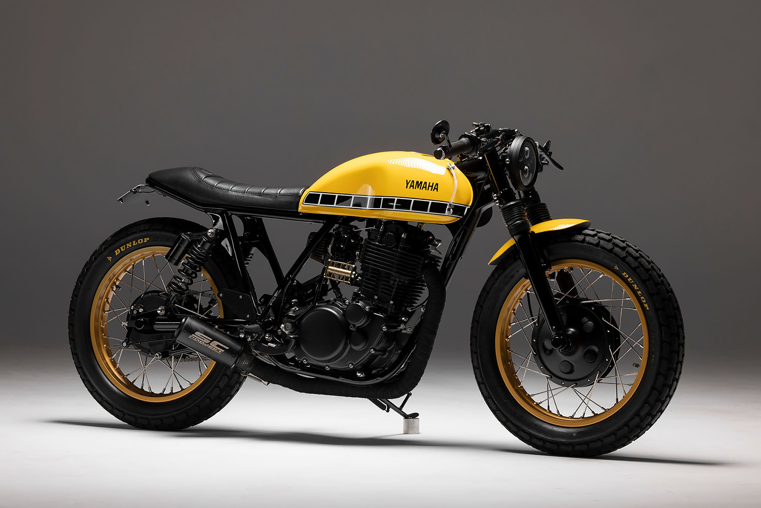 Custom Yamaha SR400 by Black Cycles