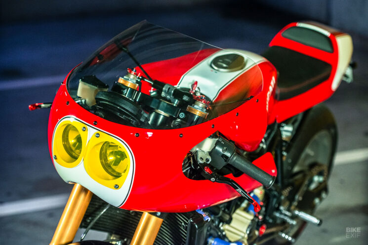 Ducati 749 café racer by North East Custom