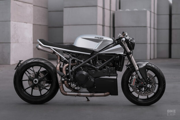 Custom Ducati 848 Evo cafe racer by Motocrew