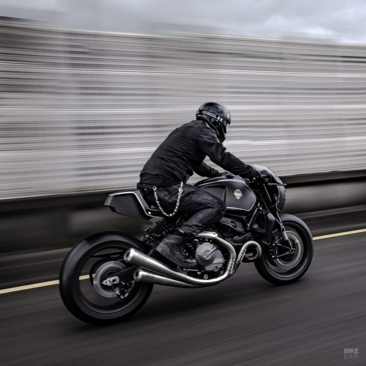 Ducati Monster 821 café racer by Rough Crafts