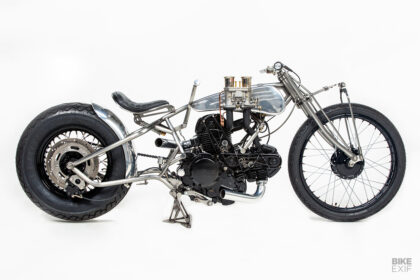 A Ducati Monster bobber from Machine 1867