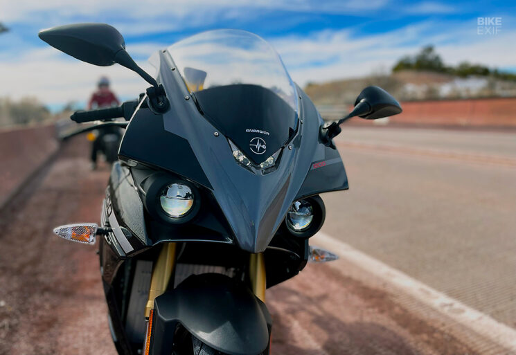 Energica Ego front end in Santa Fe