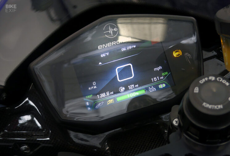 Energica Ego display