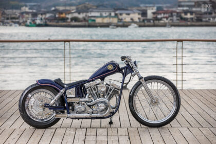 Harley-Davidson Shovelhead chopper by Satomari