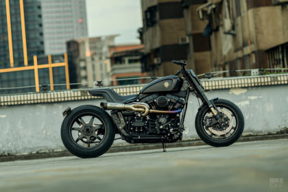 Tarmac Raven: A Harley-Davidson Street Bob custom from Rough Crafts