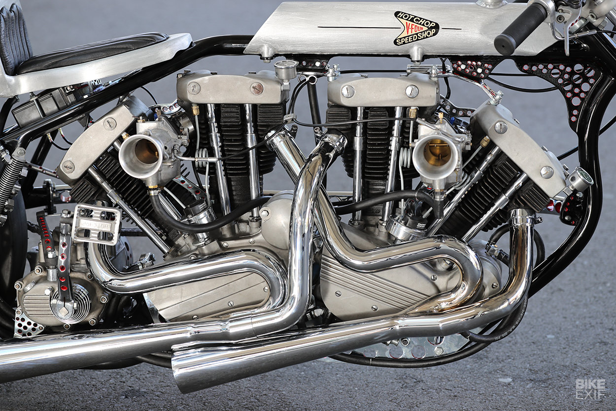 Twin-engined Harley drag bike by Hot Chop Speed Shop of Japan