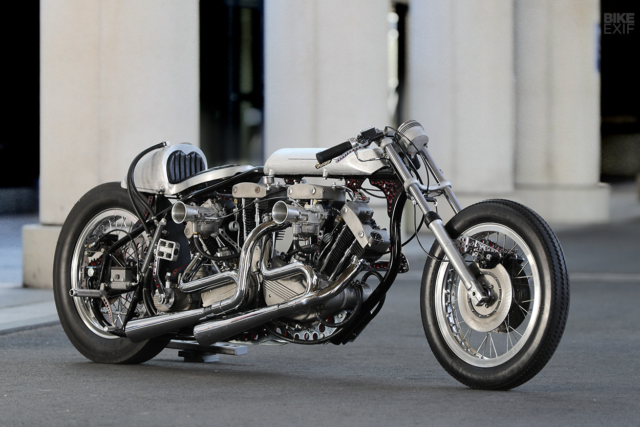 Twin-engined Harley drag bike by Hot Chop Speed Shop of Japan