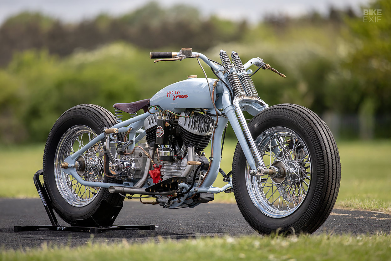 1943 Harley-Davidson WLC flathead bobber by BobC Custom Motorcycles