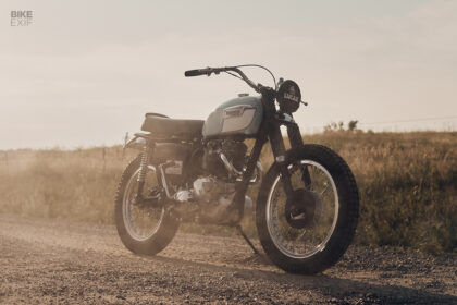 Triumph TR6 desert sled by Hello Engine