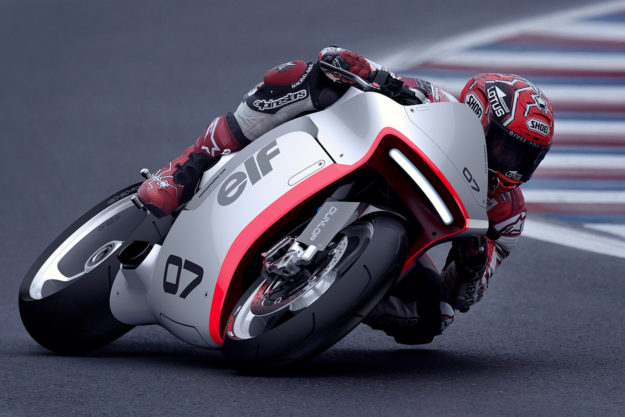 Huge Moto's retro-futuristic Honda CBR1000RR-based concept.