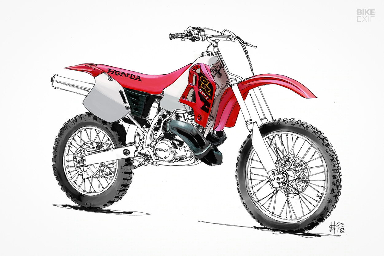 Honda CR500 illustration