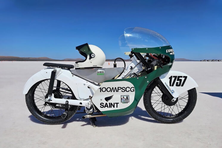 Honda CT90 land speed race bike