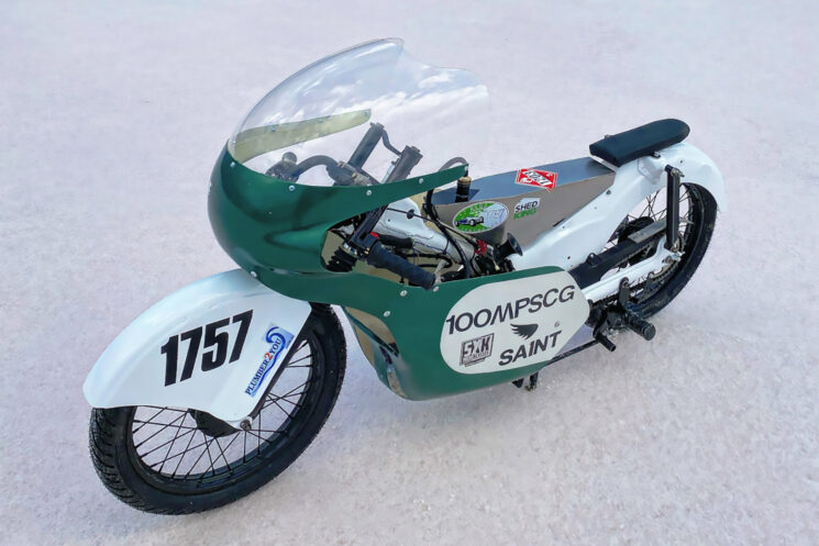 Honda CT90 land speed race bike