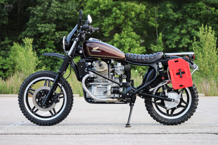 Honda CX500 adventure bike by Brick House Builds