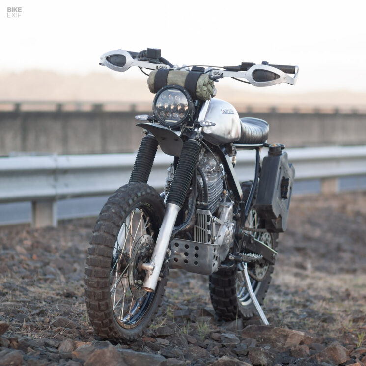 Custom Honda NX650 Dominator adventure bike