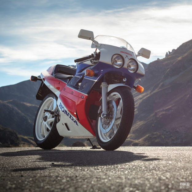 Soichiro’s finest: A Honda RC30 VFR750R owned by the Italian motorcycle photographer Alessio Barbanti