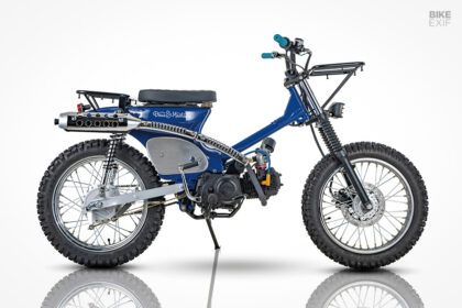 Honda Super Cub scrambler by Crazy Garage for Deus Korea