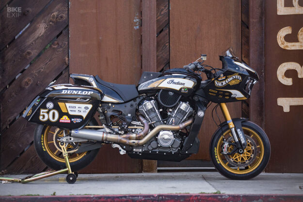 Indian Challenger bagger race bike by Roland Sands Design