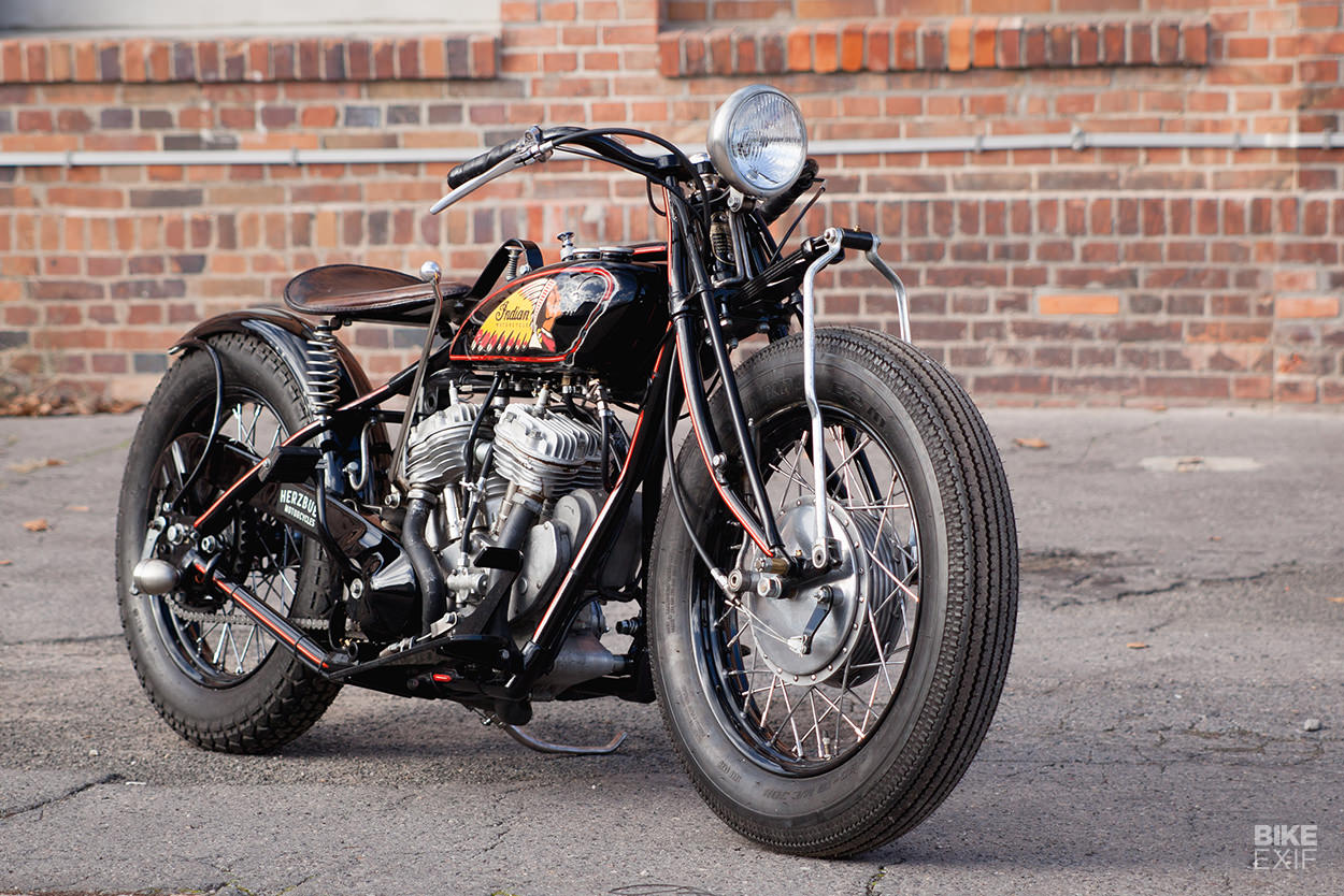 Indian Scout 101 restomod by Herzbube Motorcycles