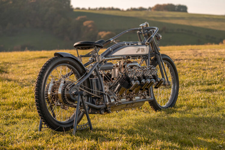 Pavel Malanik’s 4.4 liter J.A.P. V8 motorcycle