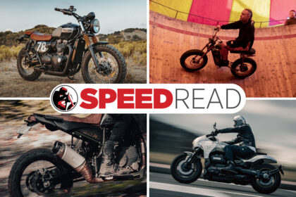 Custom Triumph Scrambler 900, Super73 e-bike, Royal Enfield Himalayan and Triumph Rocket 3