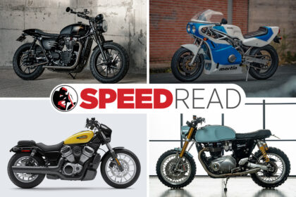 Custom Triumph Street Twin, Thruxton 1200, Moto Martin Suzuki Katana, Harley-Davidson Nightster Special