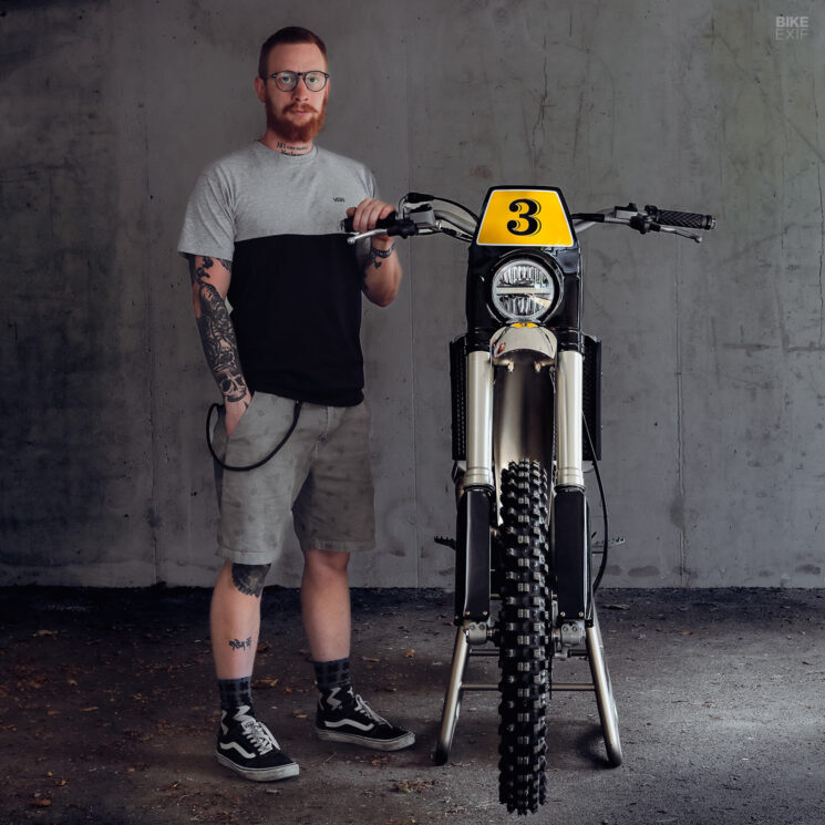 Modern Husqvarna Cross tribute by Gas&Retro