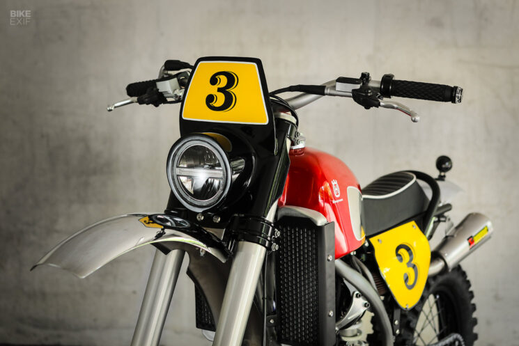 Modern Husqvarna Cross tribute by Gas&Retro