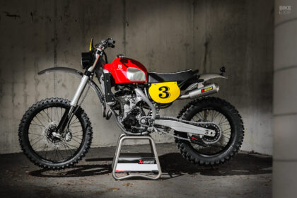 Modern Husqvarna Cross tribute by Gas&Retro