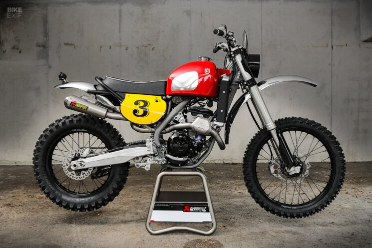 Modern Husqvarna Cross tribute by Gas&Retro