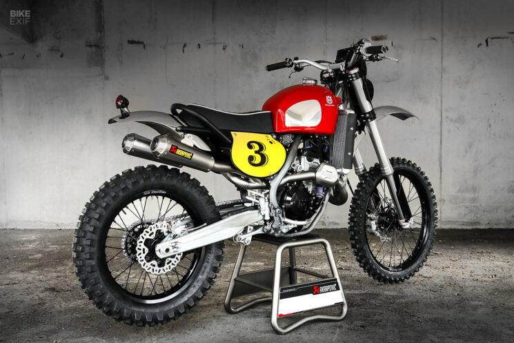 Modern Husqvarna Cross tribute by Gas&Retro