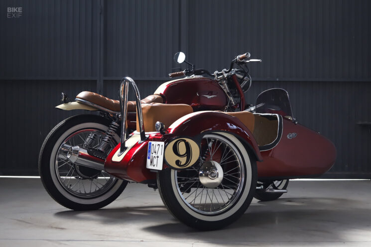 Moto Guzzi V7 sidecar rig by UFO Garage