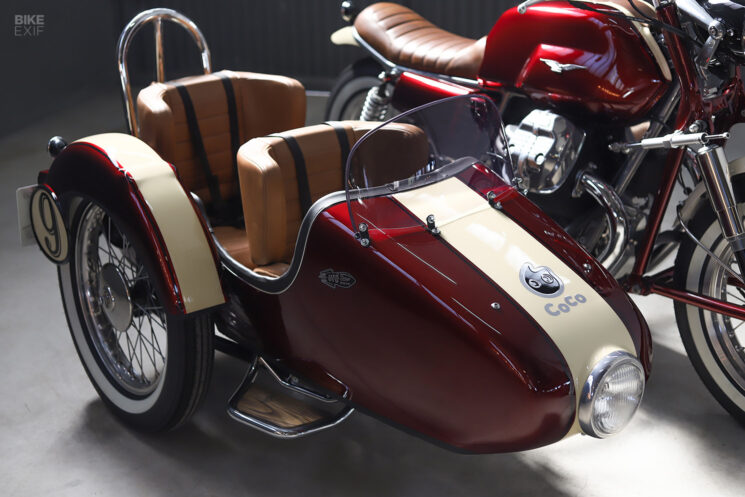 Moto Guzzi V7 sidecar rig by UFO Garage