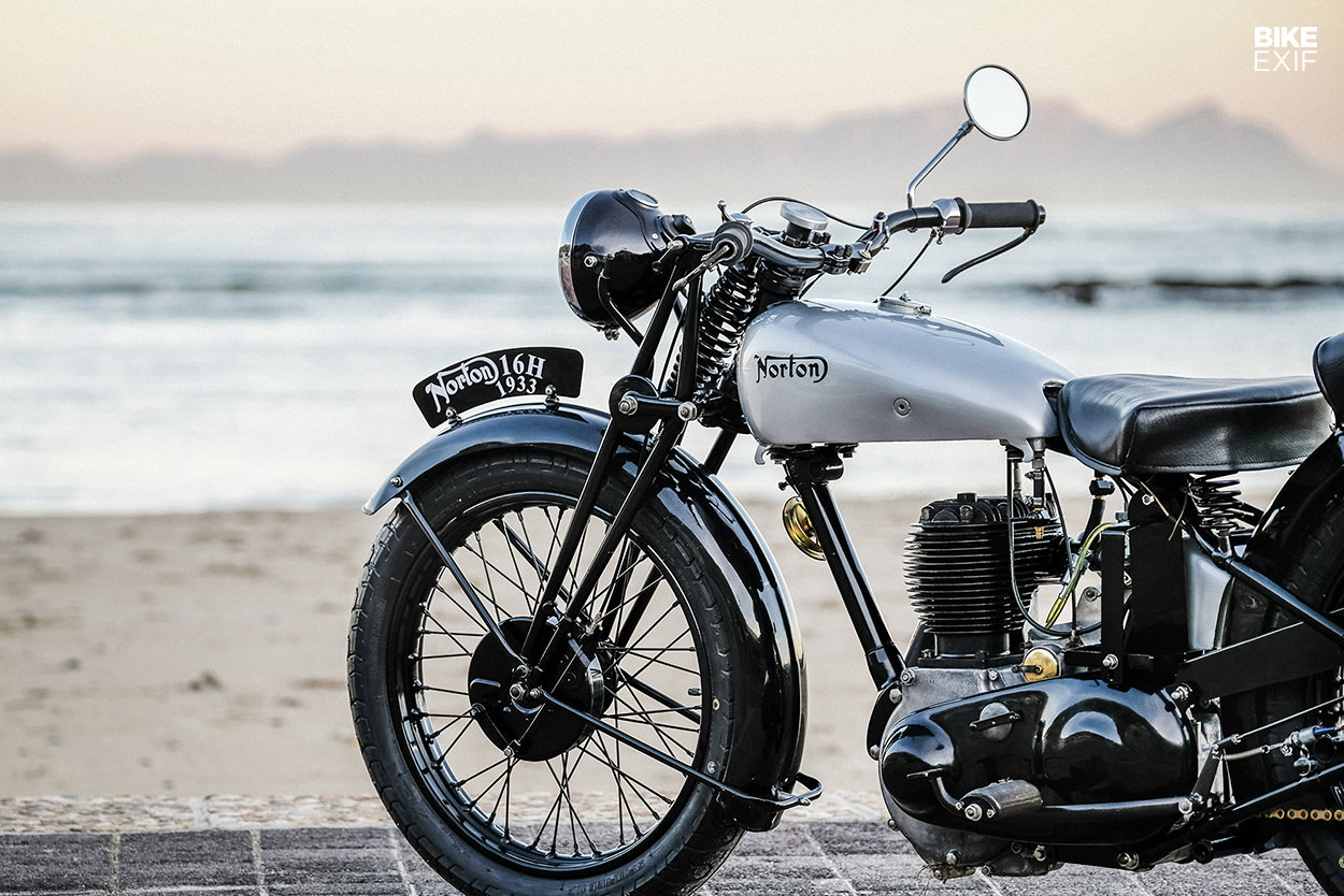 Restored Norton 16H featured in Iron & Air magazine