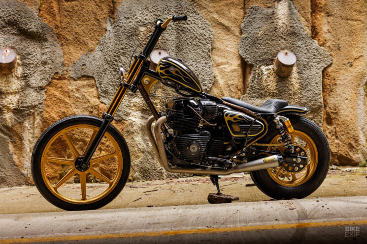 Royal Enfield Super Meteor 650 chopper by RSD